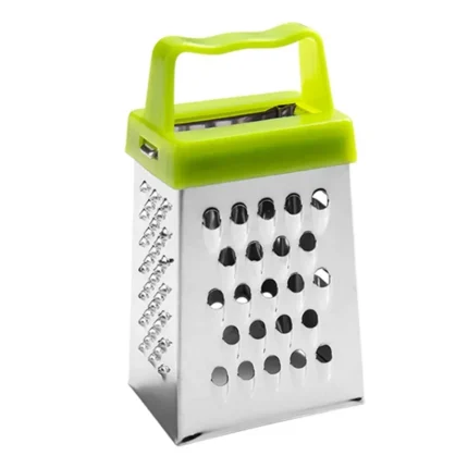 Stainless Steel Mini 4 Sided Blades Household Box Grater Container Non-Slip Handle